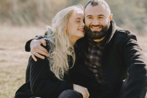 Happy couple taking the time to reconnect as they begin couples counseling in OKC. 